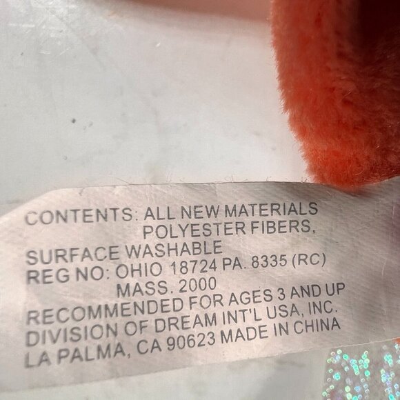 Caltoy Dragon 13" Plush Hand Puppet Orange Blue Sparkle Wings Stuffed Toy - Picture 8 of 10